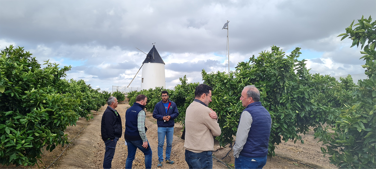 Coordinando con el productor y los responsables de la finca El Molino 